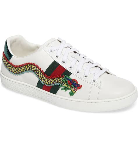 new ace dragon sneaker gucci women|Gucci ace tennis shoes.